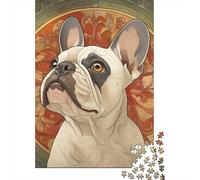 500 Pieces Jigsaw FRENCH BULLDOG Jigsaw Educational Game Toy Family Decoration Adults Challenging 500pcs (52x38cm)