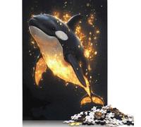 500 Pieces Jigsaw Orca in Golden Light Jigsaw Educational Game Toy Family Decoration Adults Challenging 500pcs (52x38cm)