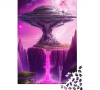 500 Pieces Jigsaw Pink Planet1 Puzzle for Adults Woodenboard Puzzles Educational Games Home Decoration Puzzle 500pcs (52x38cm)