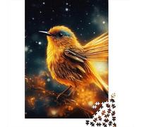 500 Pieces Jigsaw Puzzle Animal Golden Sparrow Jigsaw Puzzles for Adults Woodenboard Puzzles Challenging Game 500pcs (52x38cm)
