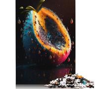 500 Pieces Jigsaw Puzzle Art Exotic Fruit Jigsaw Puzzles for Adults Wooden Puzzles Home Decor Birthday Present 500pcs (52x38cm)