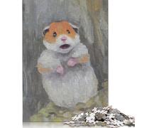 500 Pieces Jigsaw Puzzle for Adults 500 Piece Jigsaw Meme Hamster Art Animal Jigsaw Puzzles Wooden Puzzle for Adults And Teenagers 500pcs (52x38cm)