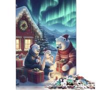 500 Pieces Jigsaw Puzzle for Adults 500 Piece Jigsaw Merry Christmas Jigsaw Puzzles Wooden Puzzle for Adults And Teenagers 500pcs (52x38cm)