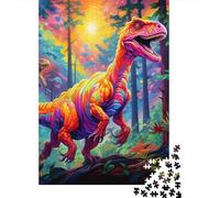 500 Pieces Jigsaw Puzzle for Adults Ancient Dinosaurs Jigsaw Puzzles for Adults Woodenboard Puzzles Decompressing Intellectual Educational Toy 500pcs (52x38cm)