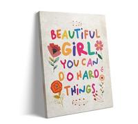 500 Pieces Jigsaw Puzzle for Adults and Teens Inspirational Beautiful Girl You Can Do Difficult Things Inspirational Positive Colorful Nursery Classroom