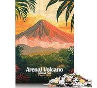 500 Pieces Jigsaw Puzzle for Adults Arenal Volcano National Park Costa Rica Jigsaw Puzzles for Adults Woodenboard Puzzles Decompressing Intellectual Educational Toy 500pcs (52x38cm)