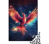 500 Pieces Jigsaw Puzzle for Adults Galaxy Bird Of Phoenix Jigsaw Puzzles for Adults Woodenboard Puzzles Decompressing Intellectual Educational Toy 500pcs (52x38cm)