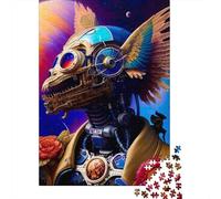 500 Pieces Jigsaw Puzzle for Adults Robot Jigsaw Puzzles for Adults Woodenboard Puzzles Decompressing Intellectual Educational Toy 500pcs (52x38cm)