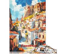 500 Pieces Jigsaw Puzzle for Teenagers Cappadocia Art Poster Jigsaw Puzzles Aldults Puzzle Wooden Jigsaws Decompression Game Toy Puzzles 500pcs (52x38cm)