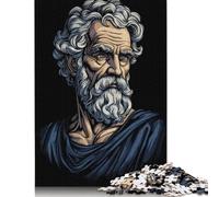 500 Pieces Jigsaw Puzzle for Teenagers 'Zeno of Citium Stoic Jigsaw Puzzles Aldults Puzzle Wooden Jigsaws Decompression Game Toy Puzzles 500pcs (52x38cm)