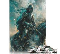 500 Pieces Jigsaw Puzzle Mystic Paladin Knight Square Puzzle for for Adults Children, Wooden Puzzle Game 500pcs (52x38cm)