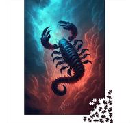 500 Pieces Jigsaw Puzzle of Adult Intense Cloud Scorpio Wooden Puzzle Educational Intellectual Jigsaws Fun Family Game 500pcs (52x38cm)