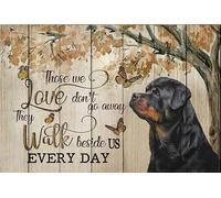 500 Pieces Jigsaw Puzzle Rottweiler Those We Love Don't Go Away Dog Home Rottweiler Gift Rottweiler Dog Memorial Wooden Puzzles for Adults and Kids Development Toys Games Toys Gift