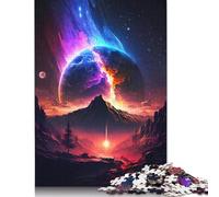 500 Pieces Jigsaw Puzzles Death Of A Star Puzzle for Adults Wooden Puzzles Interesting Stress Reduction Jigsaw Puzzles for Family & Friends Gifts 500pcs (52x38cm)