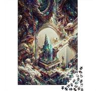 500 Pieces Jigsaw Puzzles Emerald Hall Creative Square Jigsaw Puzzles for Adults And Wooden Puzzles Challenging Game 500pcs (52x38cm)