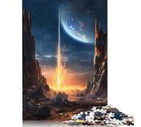 500 Pieces Jigsaw Puzzles Epic Asteroid Falling Creative Square Jigsaw Puzzles for Adults And Wooden Puzzles Challenging Game 500pcs (52x38cm)