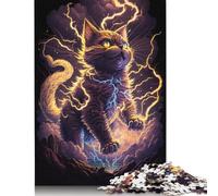 500 Pieces Jigsaw Puzzles for Adult Fantasy Garfield Cat Puzzle Wooden Rectangle Creative Jigsaw Gift for Friends Family 500pcs (52x38cm)