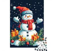 500 Pieces Jigsaw Puzzles for Adults 500 Piece Christmas Snowman Jigsaws for Adults Difficult And Challenge Game 500pcs (52x38cm)