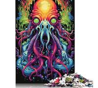 500 Pieces Jigsaw Puzzles for Adults 500 Piece Colored Squid Jigsaws for Adults Difficult And Challenge Game 500pcs (52x38cm)