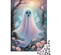 500 Pieces Jigsaw Puzzles for Adults 500 Piece Cute Cartoon Ghost Jigsaws for Adults Difficult And Challenge Game 500pcs (52x38cm)
