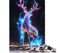 500 Pieces Jigsaw Puzzles for Adults 500 Piece Deer Aura Jigsaws for Adults Difficult And Challenge Game 500pcs (52x38cm)
