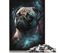 500 Pieces Jigsaw Puzzles for Adults 500 Piece Galaxy Colour Pug Jigsaws for Adults Difficult And Challenge Game 500pcs (52x38cm)