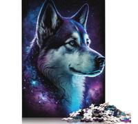 500 Pieces Jigsaw Puzzles for Adults 500 Piece Galaxy Space Husky Jigsaws for Adults Difficult And Challenge Game 500pcs (52x38cm)