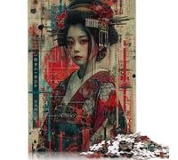 500 Pieces Jigsaw Puzzles for Adults 500 Piece Japanese Oiran IV Jigsaws for Adults Difficult And Challenge Game 500pcs (52x38cm)