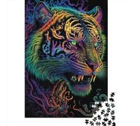 500 Pieces Jigsaw Puzzles for Adults Abstract Psychedelic1 Square Jigsaw Puzzles, for Adults And Teenager, Wooden Puzzles Home Art Decor 500pcs (52x38cm)