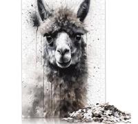 500 Pieces Jigsaw Puzzles for Adults Alpaca Andean Charm Square Jigsaw Puzzles, for Adults And Teenager, Wooden Puzzles Home Art Decor 500pcs (52x38cm)