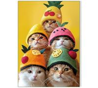 500 Pieces Jigsaw Puzzles for Adults and Teens and Kids Family Happy Games Cats' Party