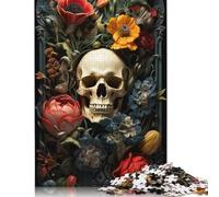 500 Pieces Jigsaw Puzzles for Adults Artistic Skeleton Jigsaw Puzzles for Adults Cardboard Puzzles Educational Game for Adult 500pcs (52x38cm)