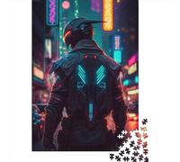 500 Pieces Jigsaw Puzzles for Adults Assassinate Cyborg Ninja Puzzle Sets for Family Wooden Puzzles Brain Challenge Puzzle 500pcs (52x38cm)