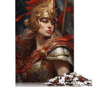 500 Pieces Jigsaw Puzzles for Adults Athena Oil Painting Square Wooden Puzzles Unique Piece Puzzle Educational Fun Games Toys 500pcs (52x38cm)