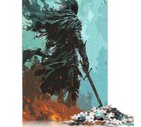500 Pieces Jigsaw Puzzles for Adults | Black Swordsman Jigsaw Puzzles for Adults 500 Pieces Puzzle Gifts 500pcs (52x38cm)