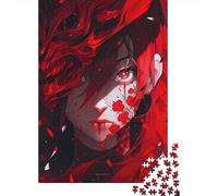 500 Pieces Jigsaw Puzzles for Adults Blood Red Shadow Square Jigsaw Puzzles, for Adults And Teenager, Wooden Puzzles Home Art Decor 500pcs (52x38cm)