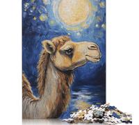 500 Pieces Jigsaw Puzzles for Adults Camel Jigsaw Wooden Creative Puzzles Impossible Puzzle Brain Challenge Puzzle for Teenagers 500pcs (52x38cm)