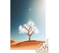500 Pieces Jigsaw Puzzles for Adults Cloud Tree Puzzle Sets for Family Wooden Puzzles Brain Challenge Puzzle 500pcs (52x38cm)