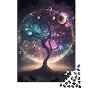 500 Pieces Jigsaw Puzzles for Adults Colorful In Nature Of Tree Square Jigsaw Puzzles, for Adults And Teenager, Wooden Puzzles Home Art Decor 500pcs (52x38cm)