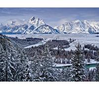 500 Pieces Jigsaw Puzzles for Adults Difficult Hard Jigsaw Puzzles for Women Men - Grand teton national park united states mountains 52x38cm