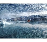 500 Pieces Jigsaw Puzzles for Adults Diy Puzzle Toys - Glacier cold boat 52x38cm