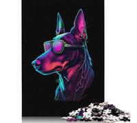 500 Pieces Jigsaw Puzzles for Adults Doberman Pinscher Square Jigsaw Puzzles, for Adults And Teenager, Wooden Puzzles Home Art Decor 500pcs (52x38cm)