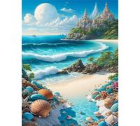 500 Pieces Jigsaw Puzzles For Adults Educational Game Challenge Toy Gifts 500 piece puzzles for adults Family Activity Game Puzzle Seaside Shells Castle