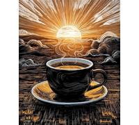 500 Pieces Jigsaw Puzzles For Adults Educational Game Challenge Toy Gifts 500 piece puzzles for adults Family Activity Game Puzzle Fantastic Sunset Coffee