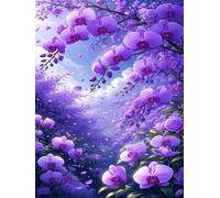 500 Pieces Jigsaw Puzzles For Adults Educational Game Challenge Toy Gifts 500 piece puzzles for adults Family Activity Game Puzzle Purple Orchids Landscape