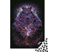 500 Pieces Jigsaw Puzzles for Adults Evil Monster Square Jigsaw Puzzles, for Adults And Teenager, Wooden Puzzles Home Art Decor 500pcs (52x38cm)