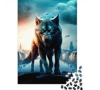 500 Pieces Jigsaw Puzzles for Adults Fantasy Wolf1 Square Jigsaw Puzzles, for Adults And Teenager, Wooden Puzzles Home Art Decor 500pcs (52x38cm)