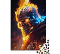 500 Pieces Jigsaw Puzzles for Adults FIRE DEMON Square Wooden Puzzles Unique Piece Puzzle Educational Fun Games Toys 500pcs (52x38cm)