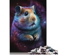 500 Pieces Jigsaw Puzzles for Adults Galaxy Animal Hamster Puzzles 500 Piece Jigsaws for Adults Puzzle Birthday Gifts 500pcs (52x38cm)