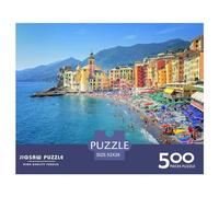 500 Pieces Jigsaw Puzzles for Adults Italian Beauty Square Jigsaw Puzzles, for Adults And Teenager, Wooden Puzzles Home Art Decor 500pcs (52x38cm)